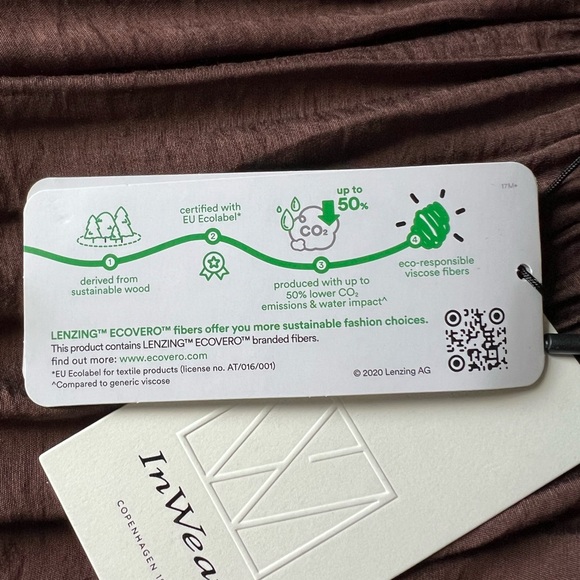 InWear “Rory” brown dress. Size 36/Small Sleeveless Maxi, loose fitting. NWT. - Picture 5 of 16